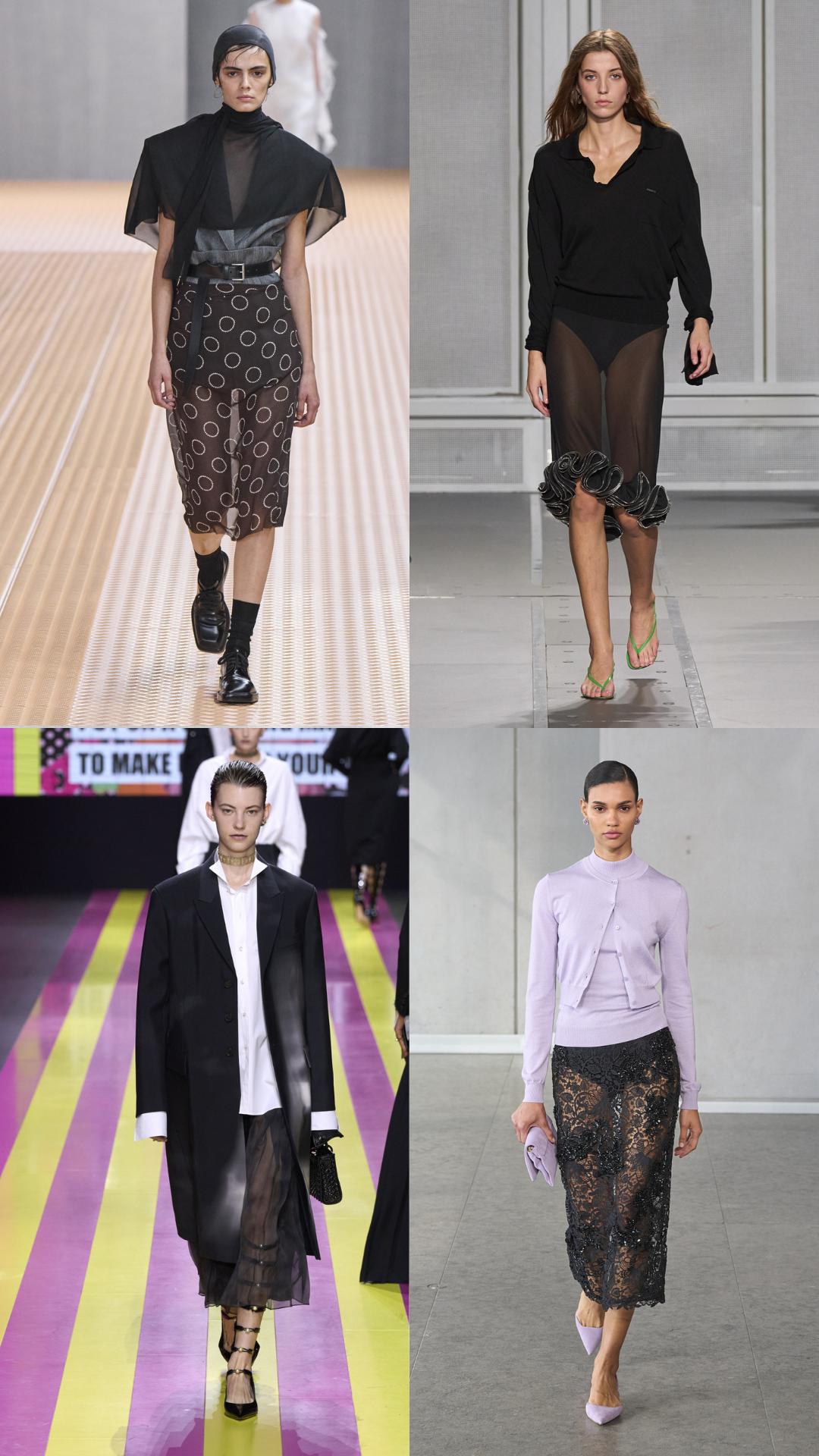 Стилістка пояснила, як носити прозорі речі, що є трендом 2024 року